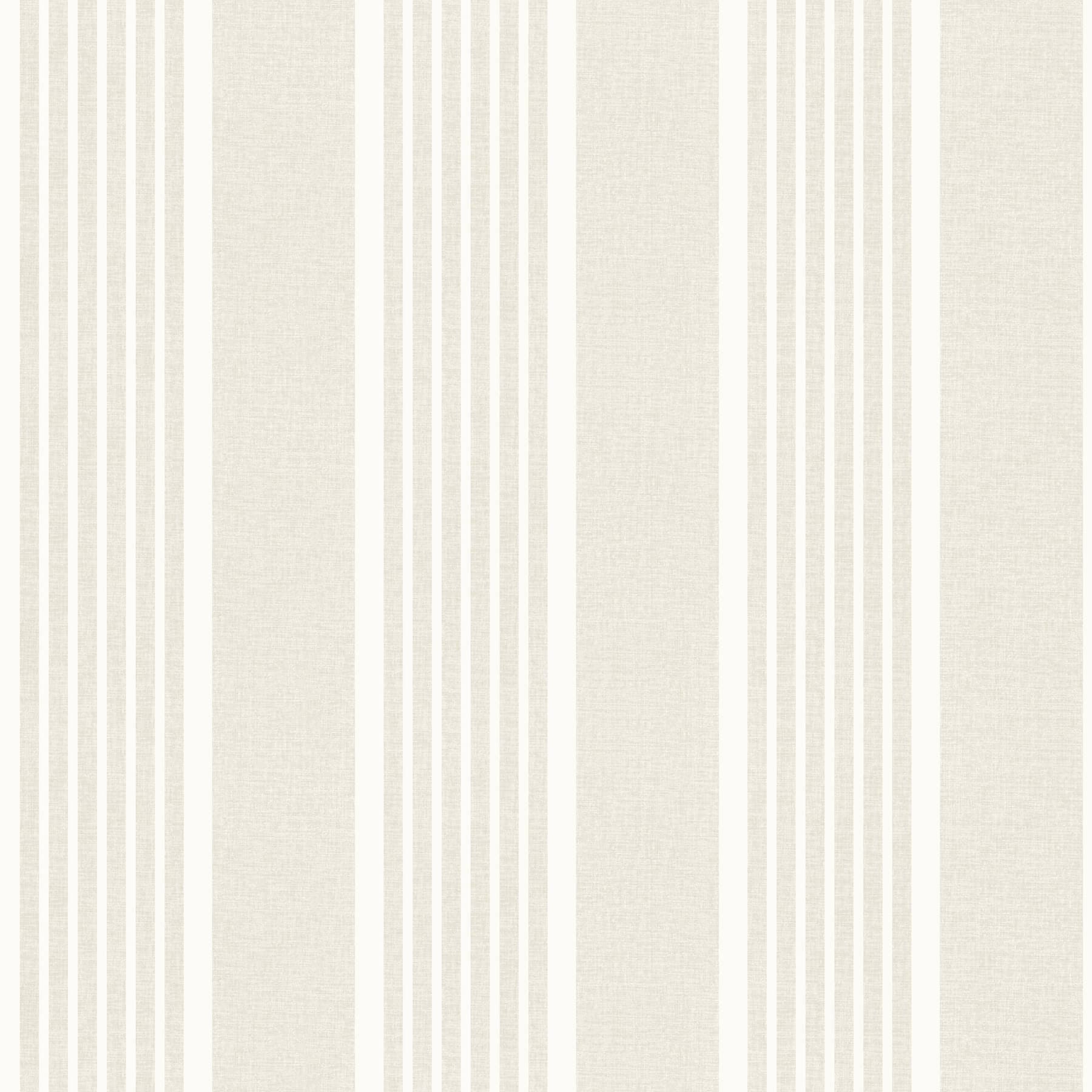 Bingley Beige Embellished Stripe Wallpaper