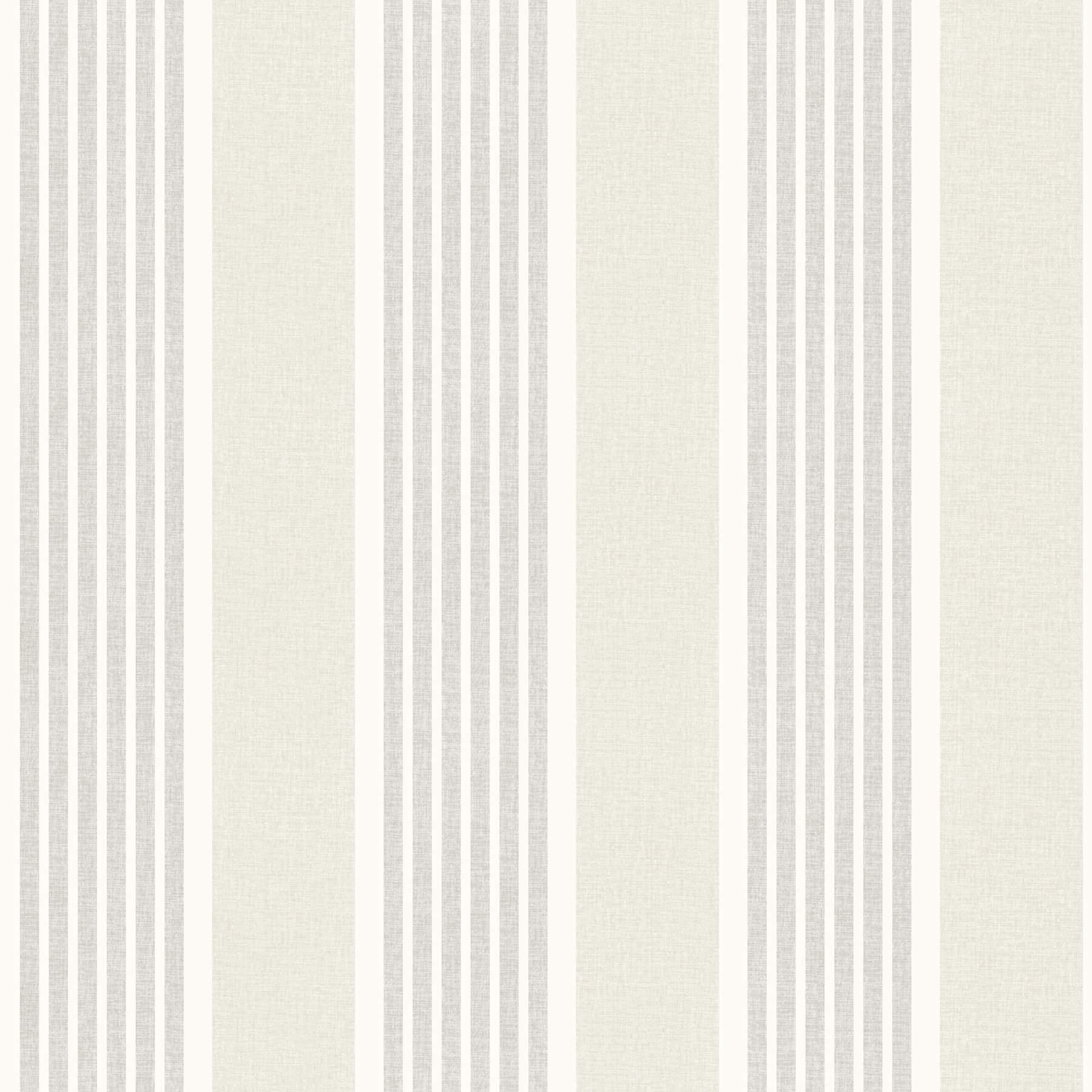 Bingley Light Grey Embellished Stripe Wallpaper