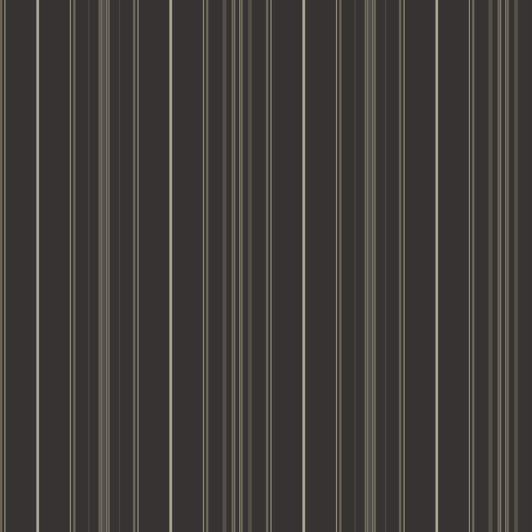Lascelle Black Modern Pinstripe Wallpaper