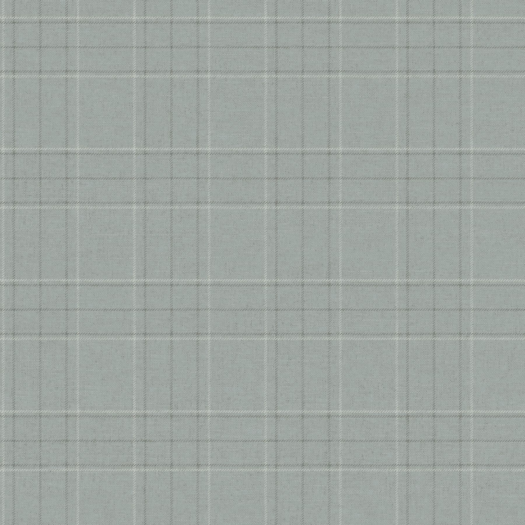Fox Hollow Turquoise Dashed Plaid Wallpaper