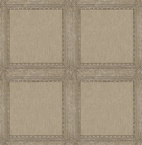 Moorland Chestnut Wood Panel Wallpaper