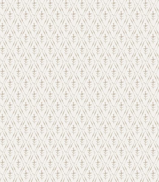 Tillie Taupe Diamond Floral Wallpaper