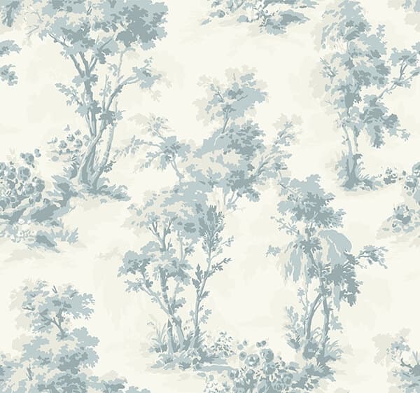 Sainsbury Light Blue Forest Wallpaper