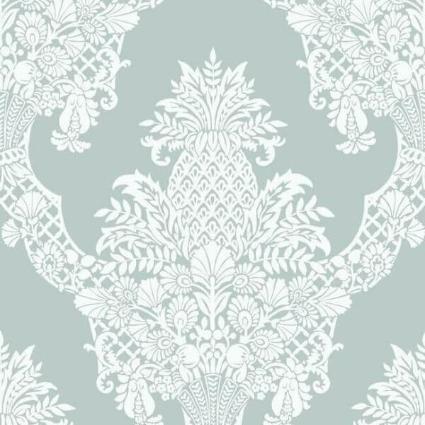 Pineapple Wallpaper- Sea Blue