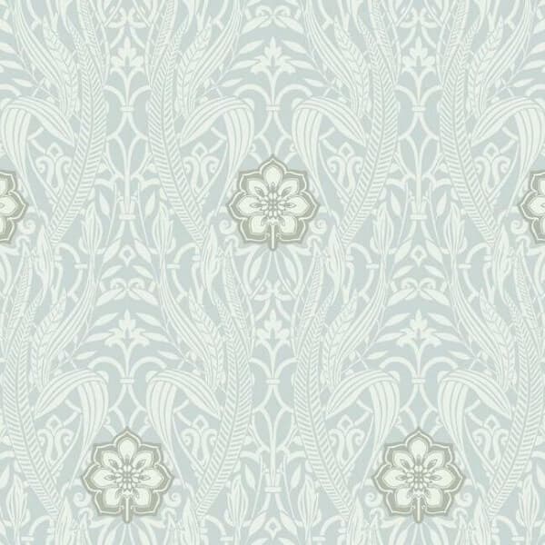 Gatsby Damask Wallpaper- Sky