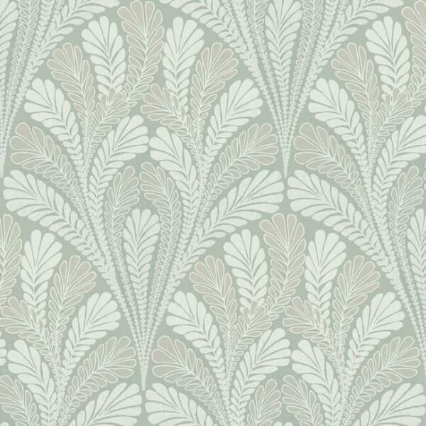 Shell Damask Wallpaper- Sage