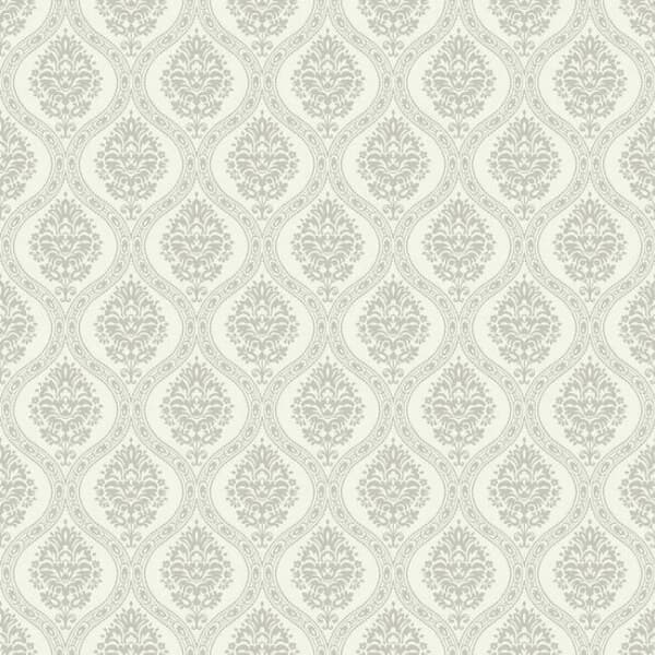 Petite Ogee Wallpaper- Light Taupe