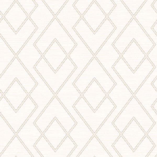 Blaze White Trellis Wallpaper