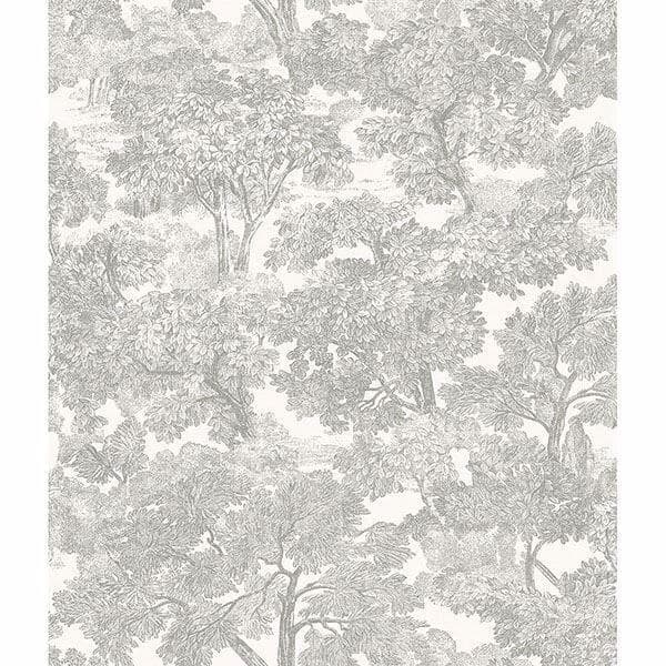 Spinney Grey Toile Wallpaper