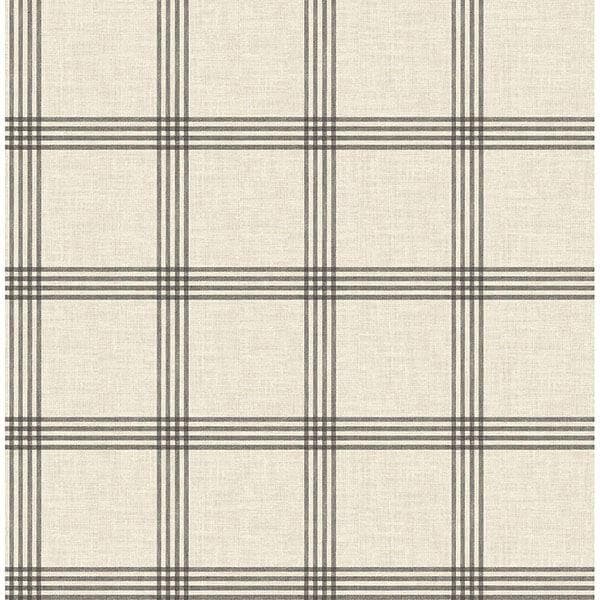 Twain Black Plaid Wallpaper