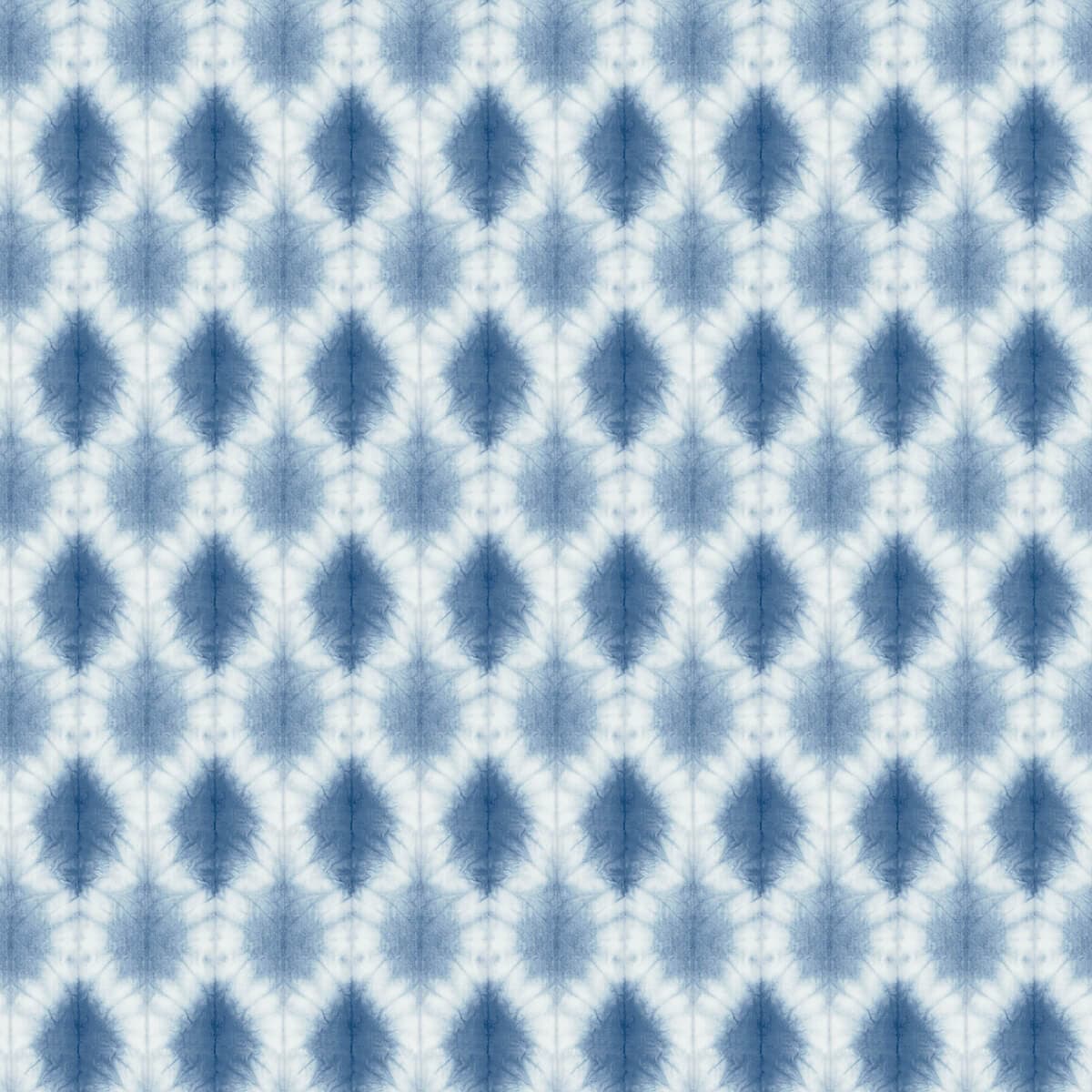 Mombi Navy Diamond Shibori Wallpaper