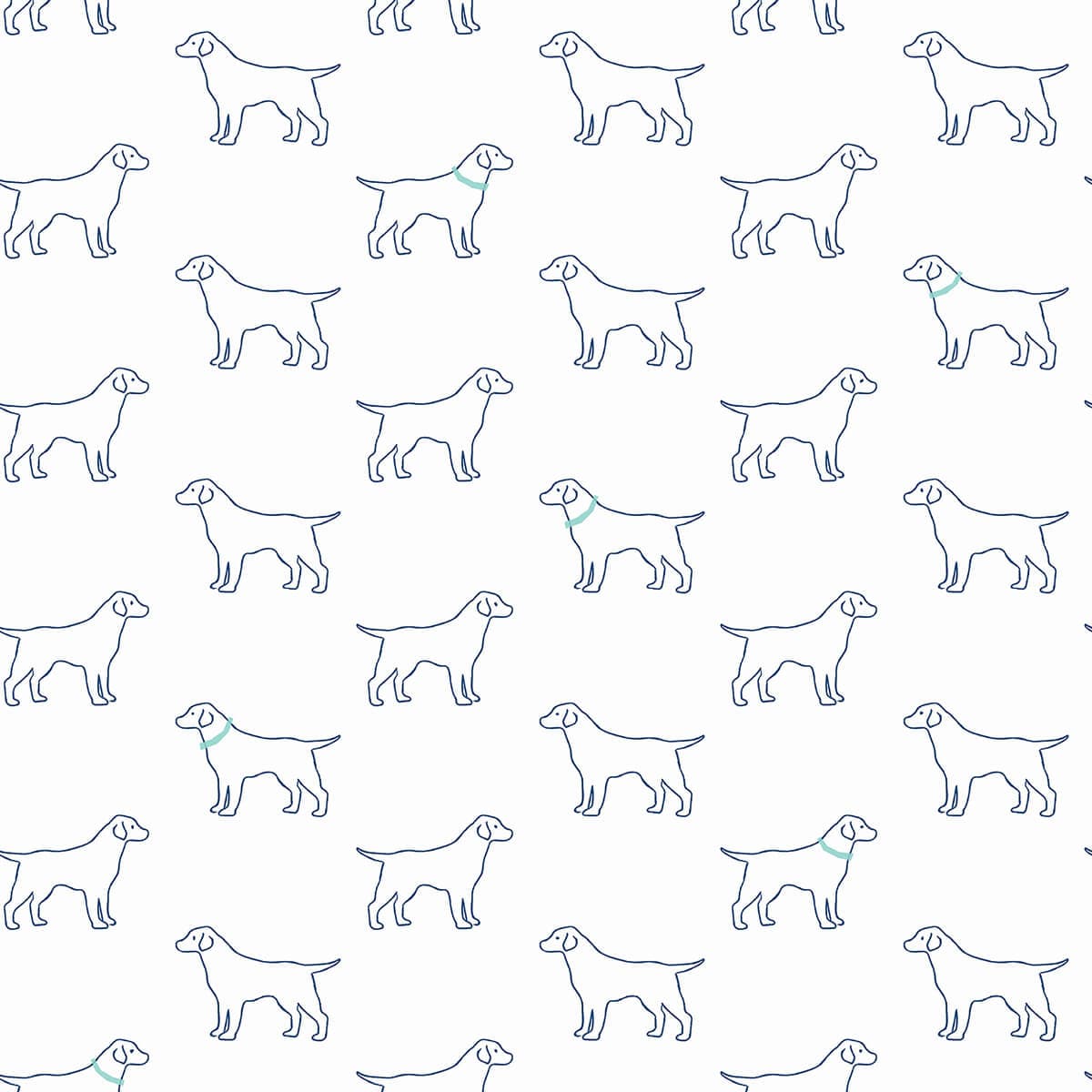 Yoop Off-White Dog Wallpaper