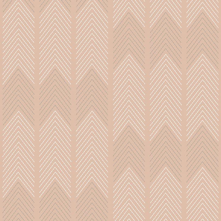 Nyle Blush Chevron Stripes Wallpaper