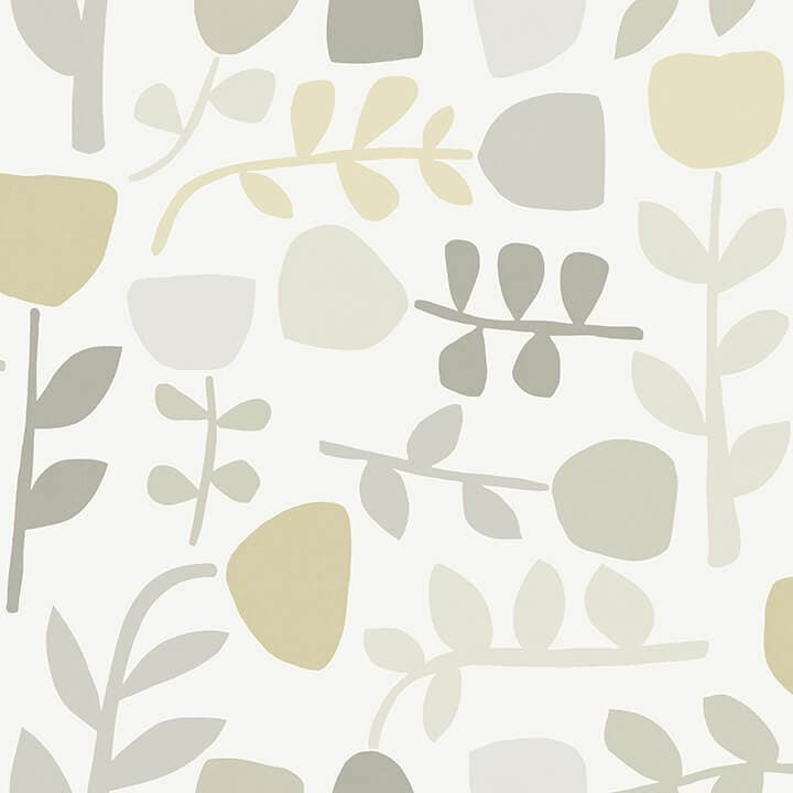 Juni Neutral Abstract Tulips Wallpaper