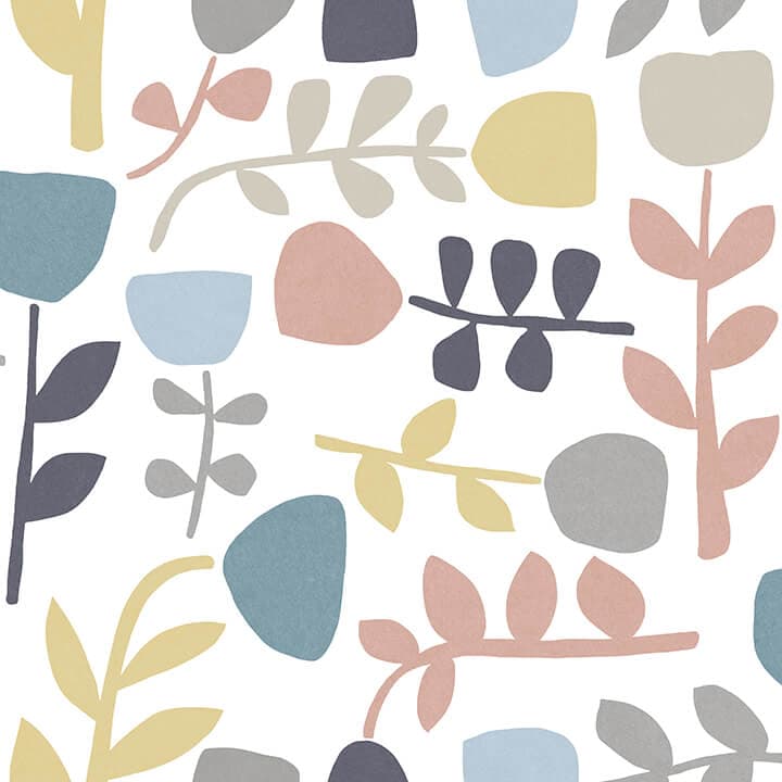 Juni Pastel Abstract Tulips Wallpaper