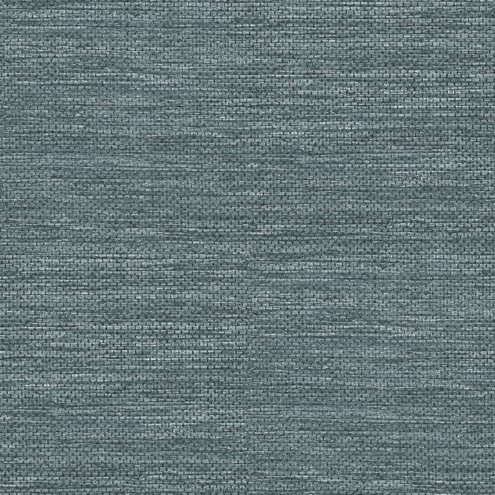 Malin Dark Blue Faux Grasscloth Wallpaper