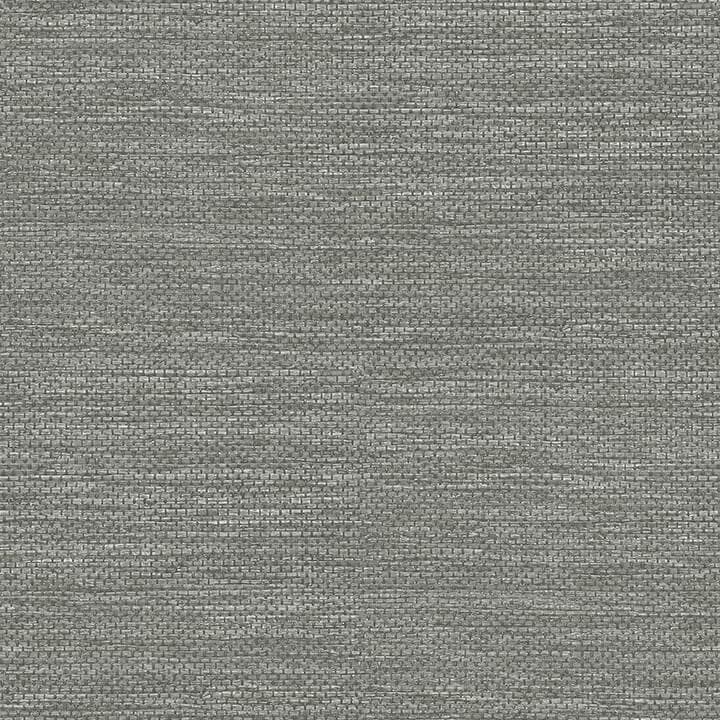 Malin Grey Faux Grasscloth Wallpaper