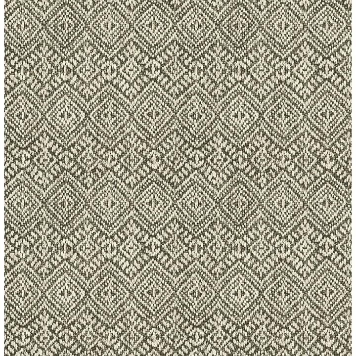 Gallivant Black Woven Geometric Wallpaper