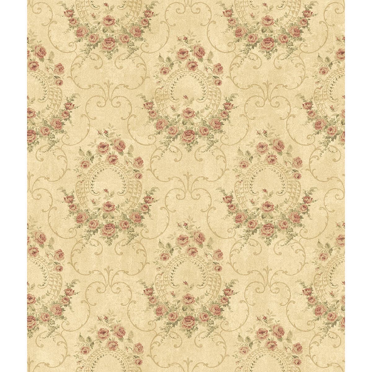 Georgiana Red Tearose Wallpaper