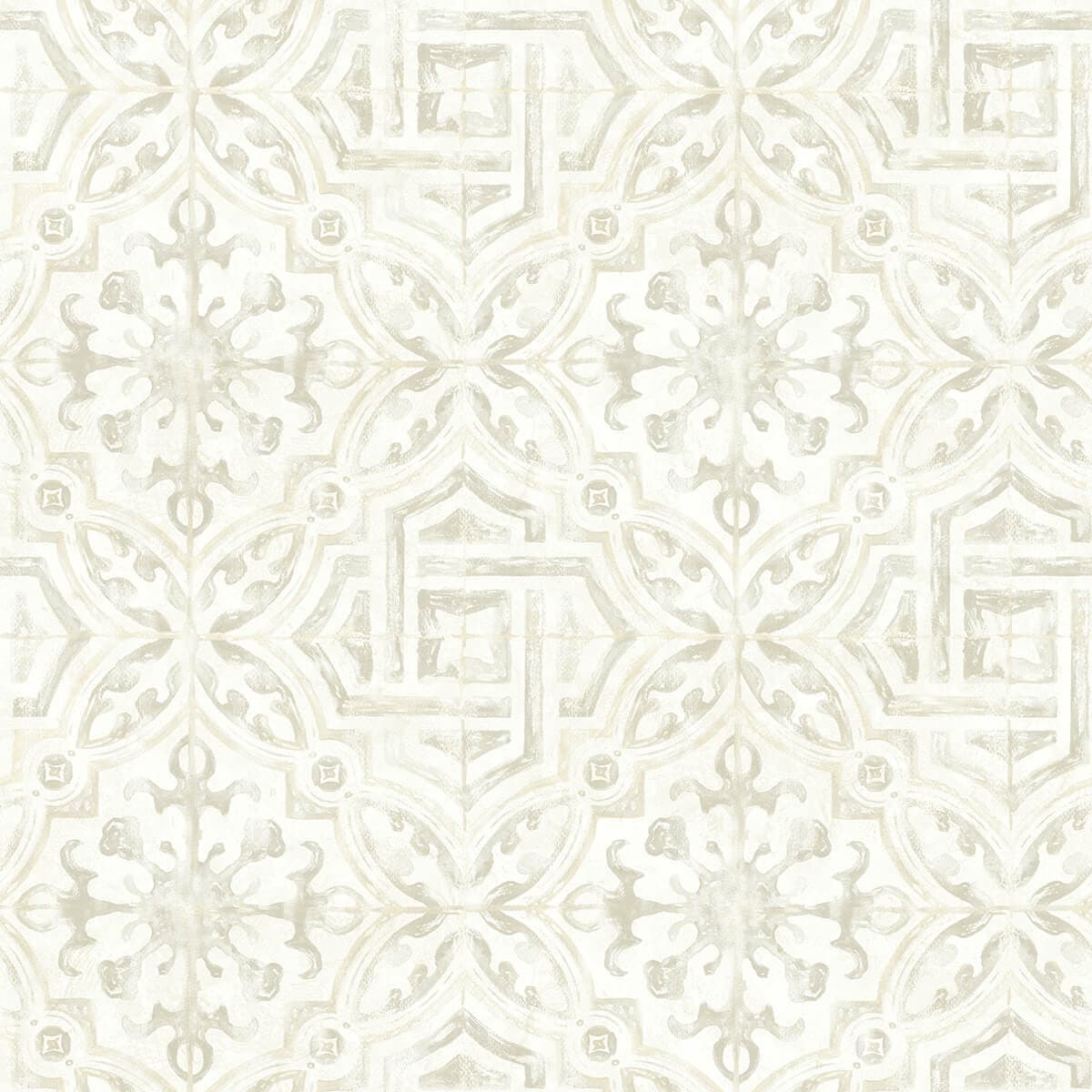 Sonoma Cream Spanish Tile Wallpaper