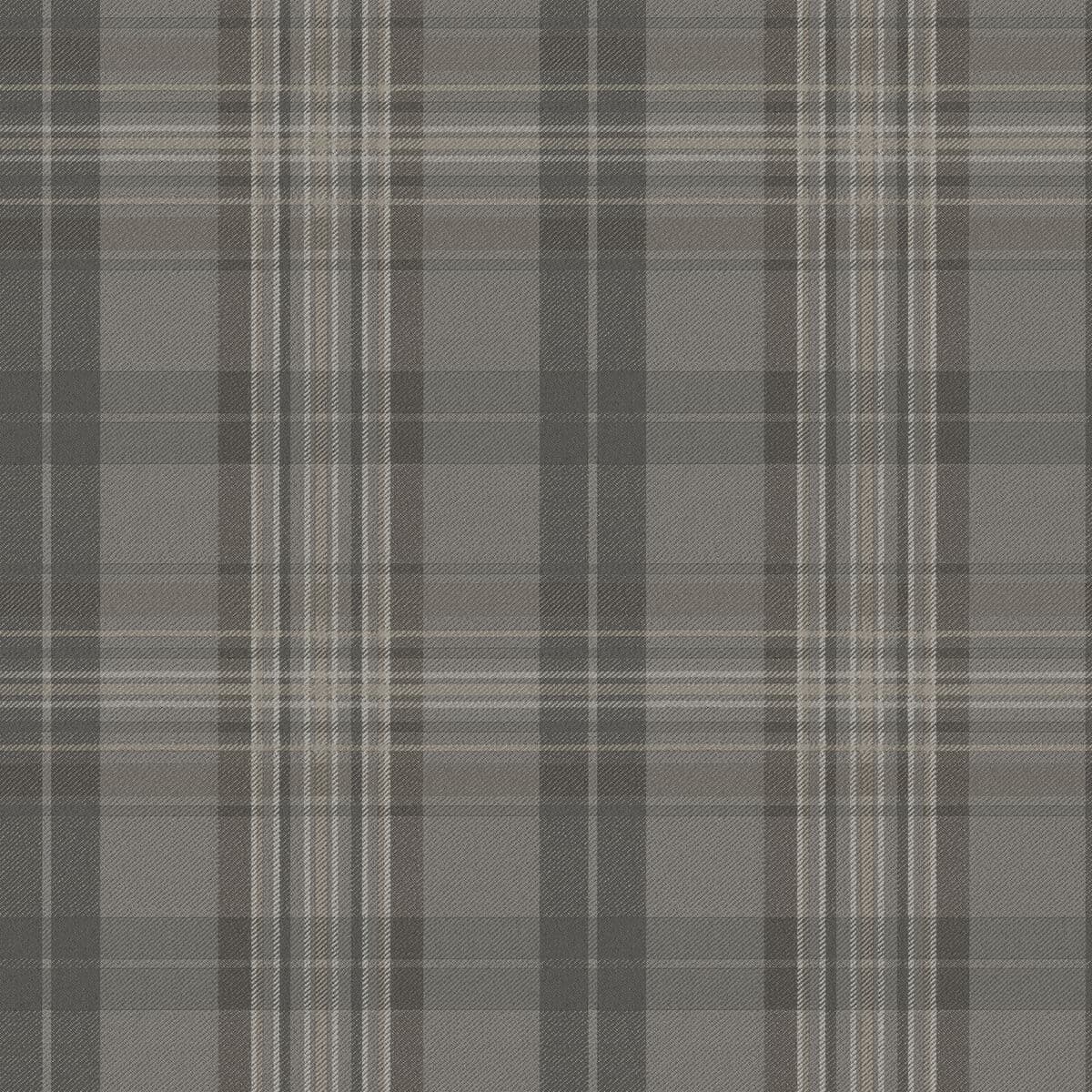 Austin Charcoal Plaid Wallpaper