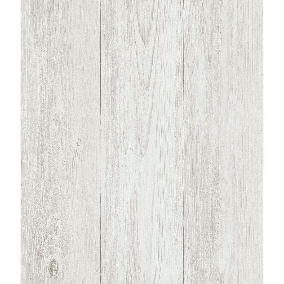 Mapleton Off-White Wood Wallpaper