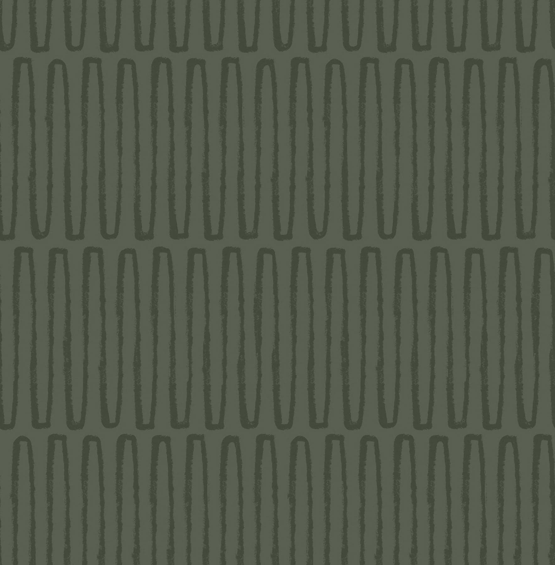 Lars Retro Wave Green Wallpaper