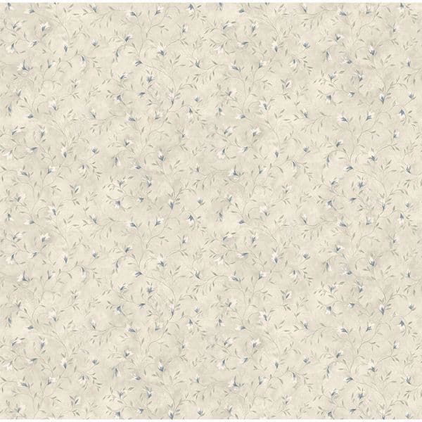 Eleanor Beige Folk Botanical Trail Wallpaper