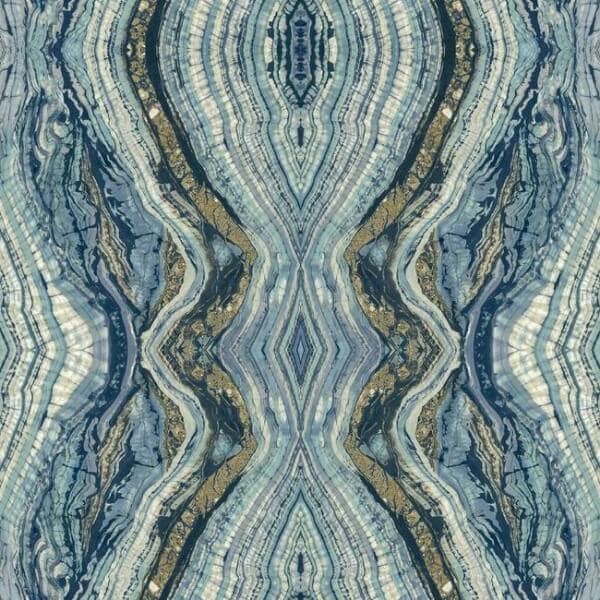 Kaleidoscope Wallpaper- Blue
