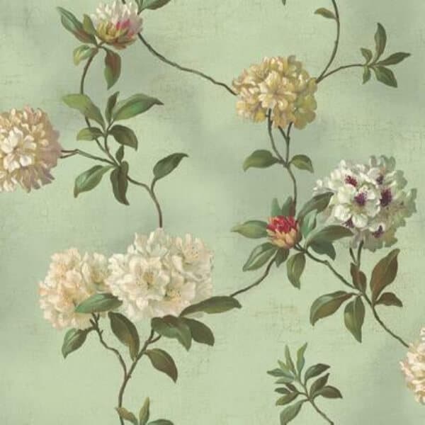 Rhodedendrum with Script Wallpaper- Script