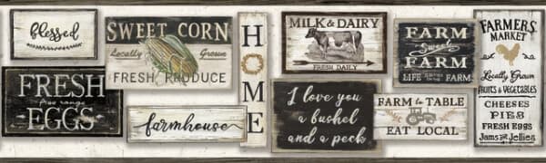 Farm To Table Border- Farmhouse