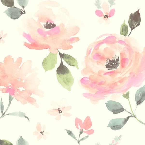 Watercolor Blooms Wallpaper- Watercolor