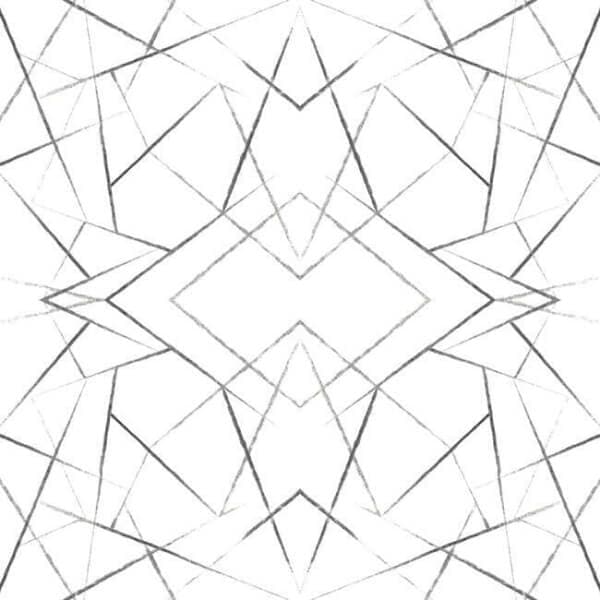Geo Diamond Wallpaper- Black