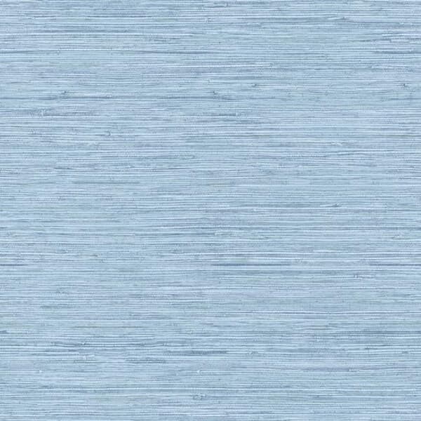 Horizontal Faux Grasscloth Wallpaper- Water Blue