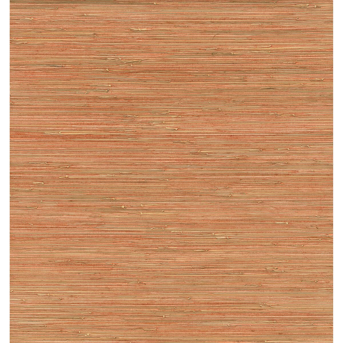 Shuang Coral Handmade Grasscloth Wallpaper