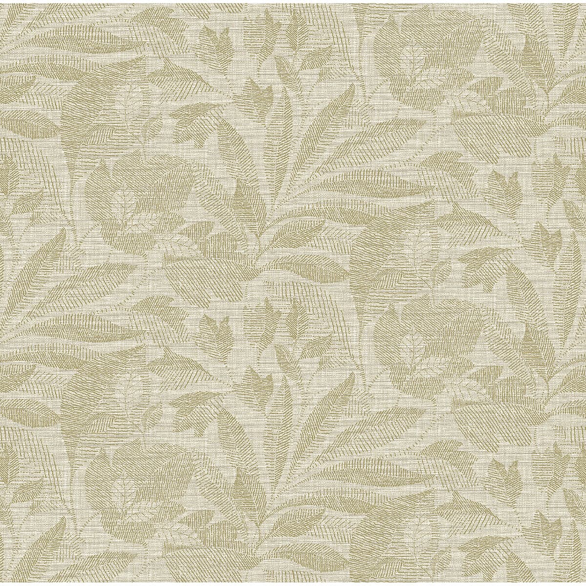 Lei Gold Leaf Wallpaper