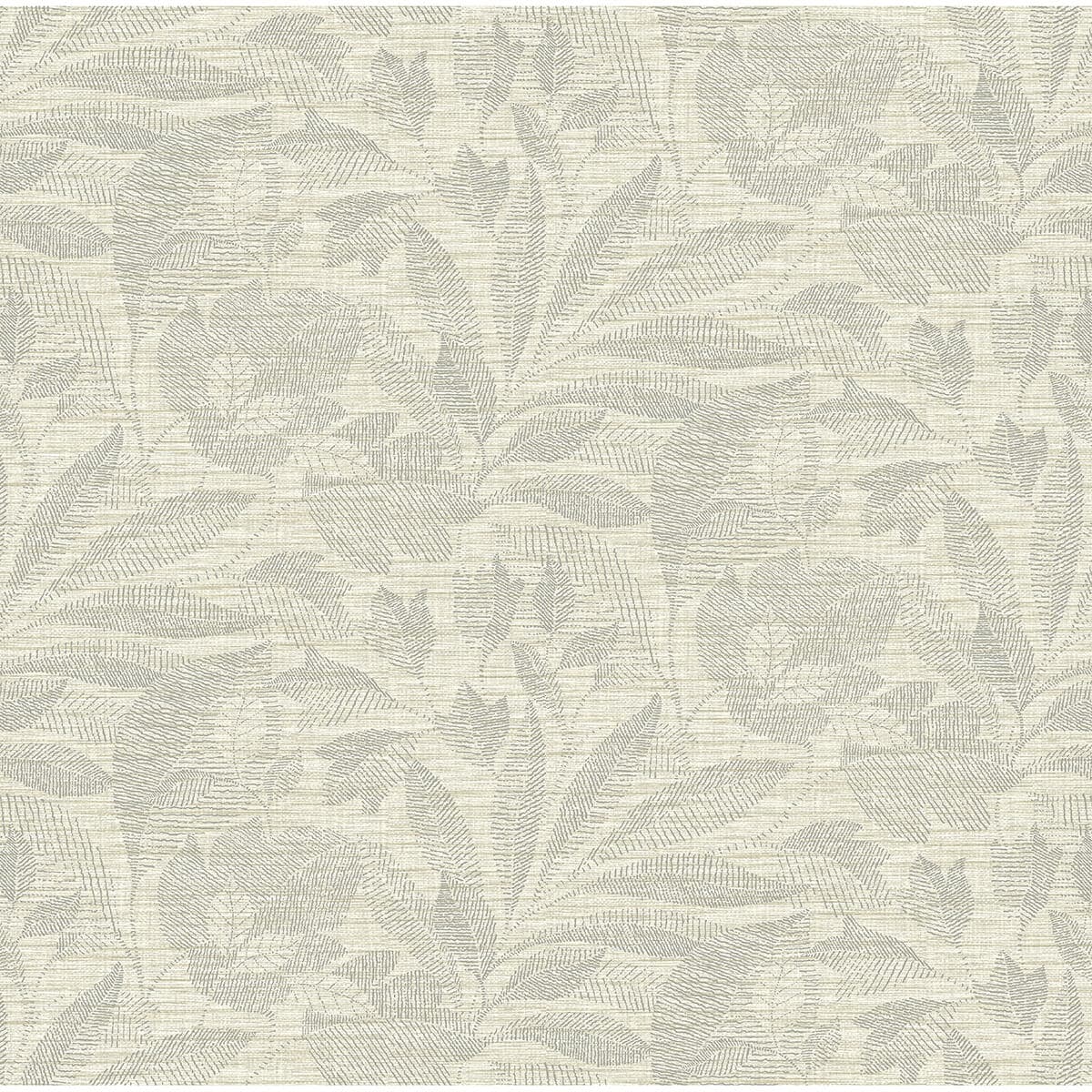 Lei Silver Leaf Wallpaper