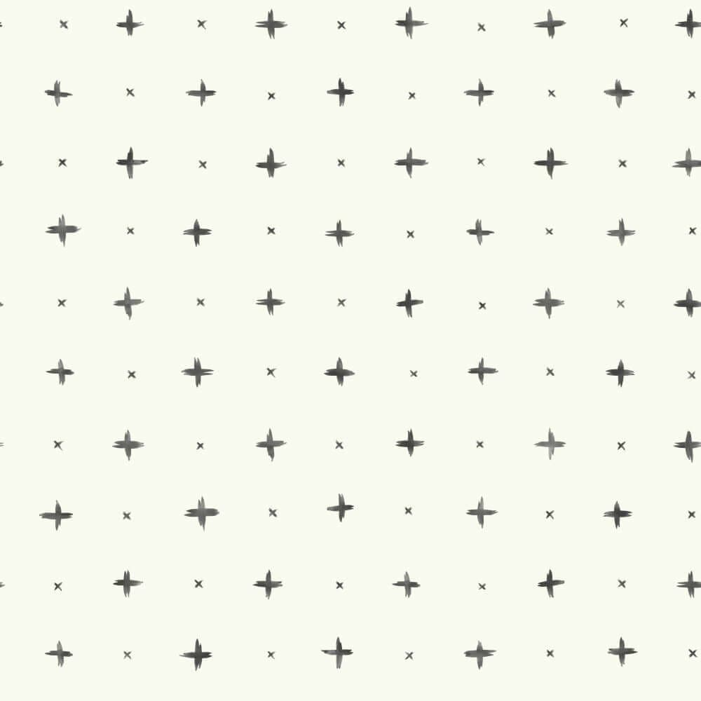 Cross Stitch Wallpaper- Black