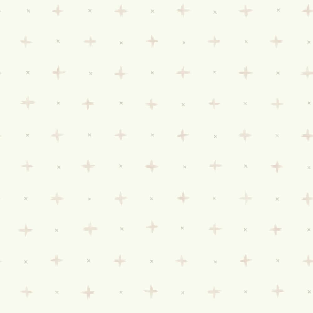 Cross Stitch Wallpaper- Ella Rose / Soft Pink