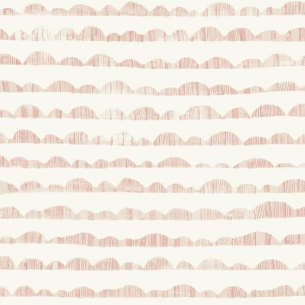 Hill & Horizon Wallpaper- Coral Pink