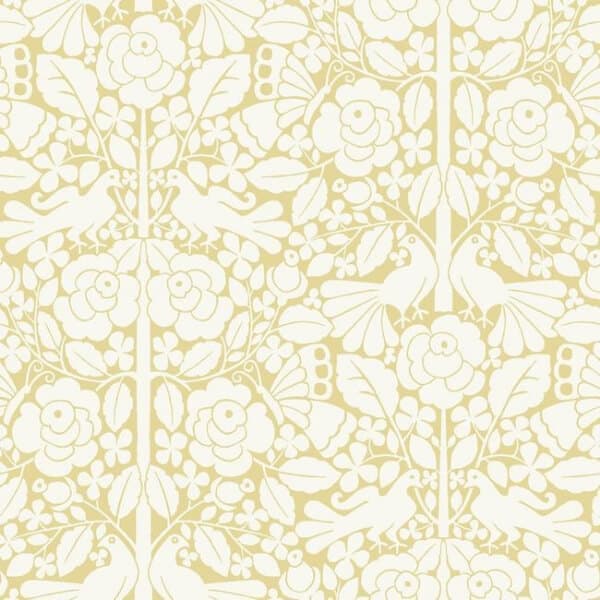 Fairy Tales Wallpaper- Goldfinch Yellow