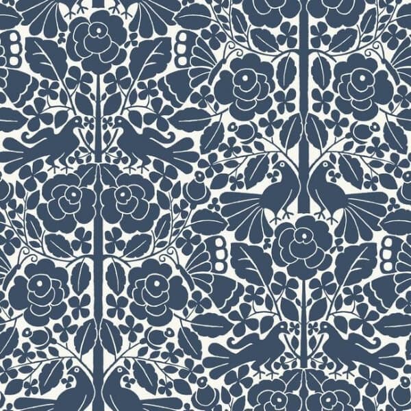 Fairy Tales Wallpaper- Navy