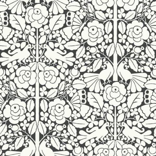 Fairy Tales Wallpaper- White/Black