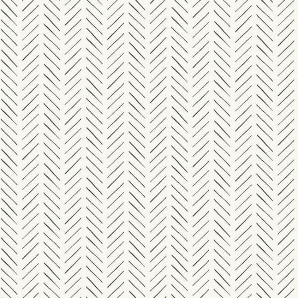 Pick-Up Sticks Wallpaper- Black/White