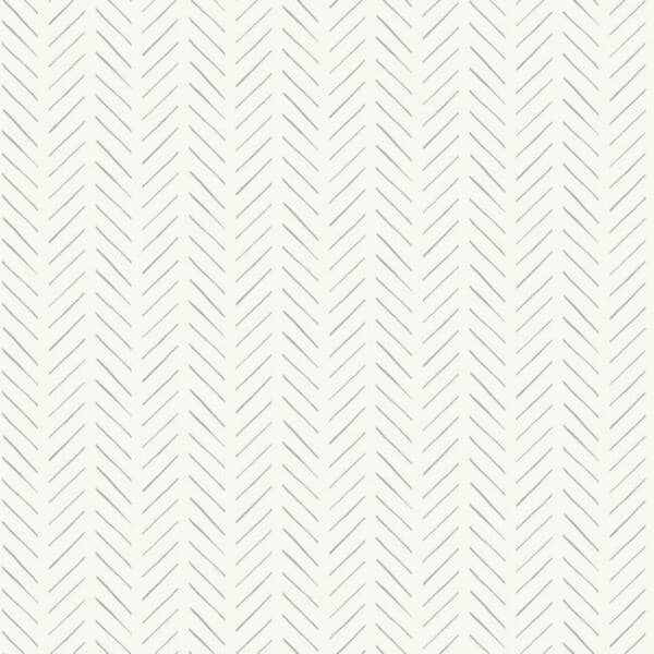 Pick-Up Sticks Wallpaper- Blue-Grey/White