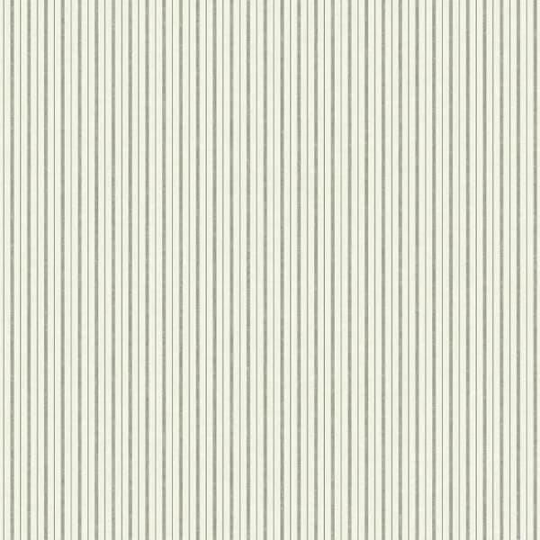 French Ticking Wallpaper- Charcoal/Black