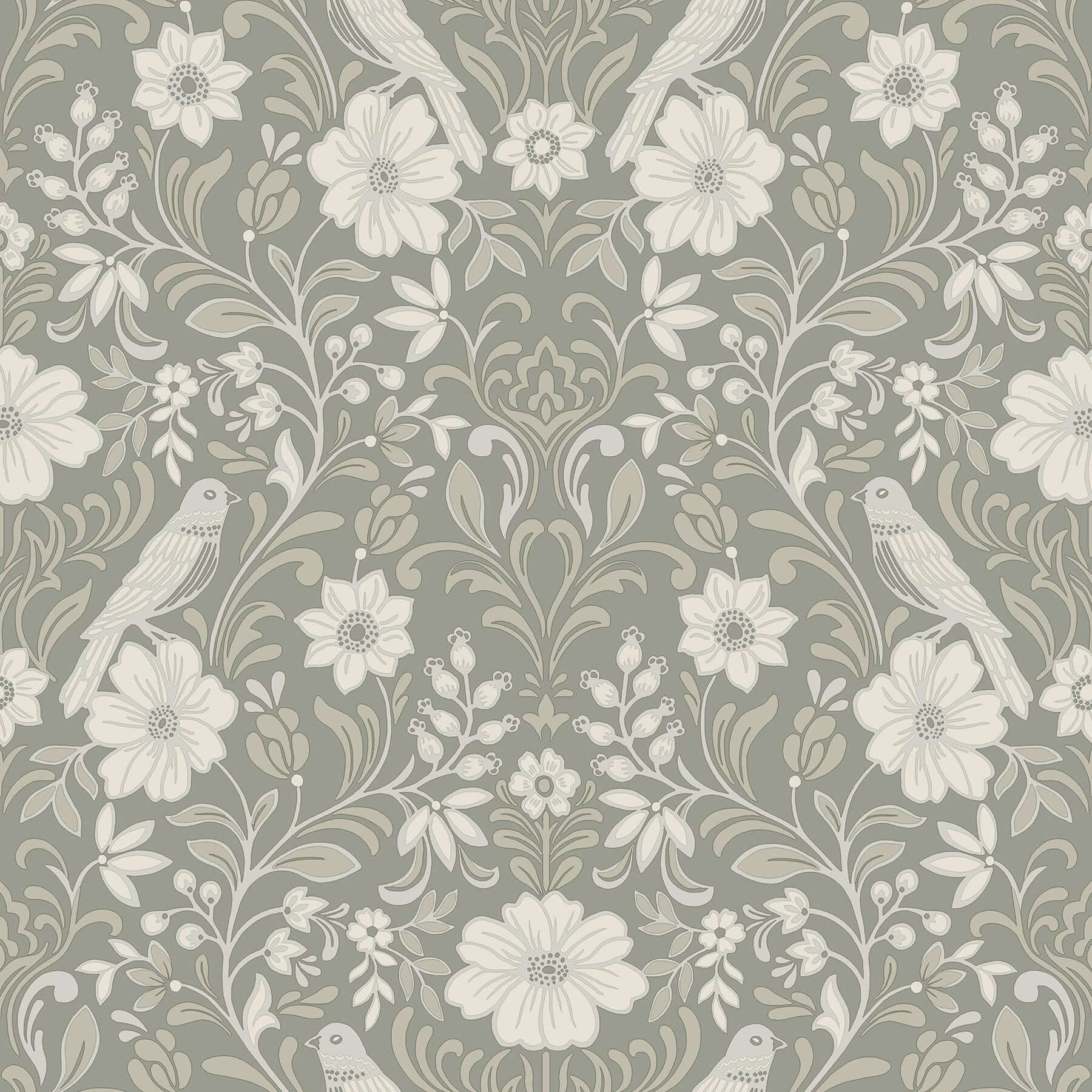 Colette Wallpaper- Gray