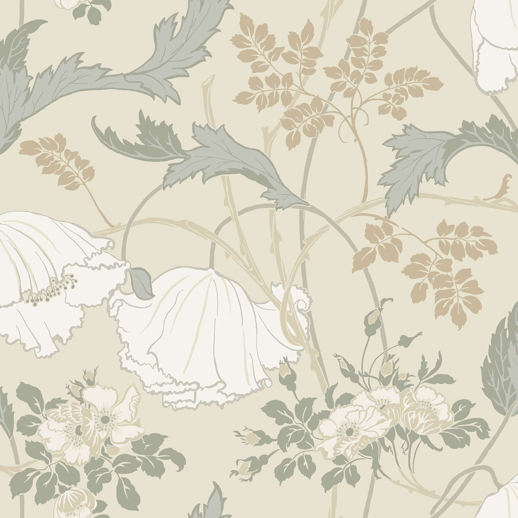 Gwendolyn Wallpaper- Ivory/Gray