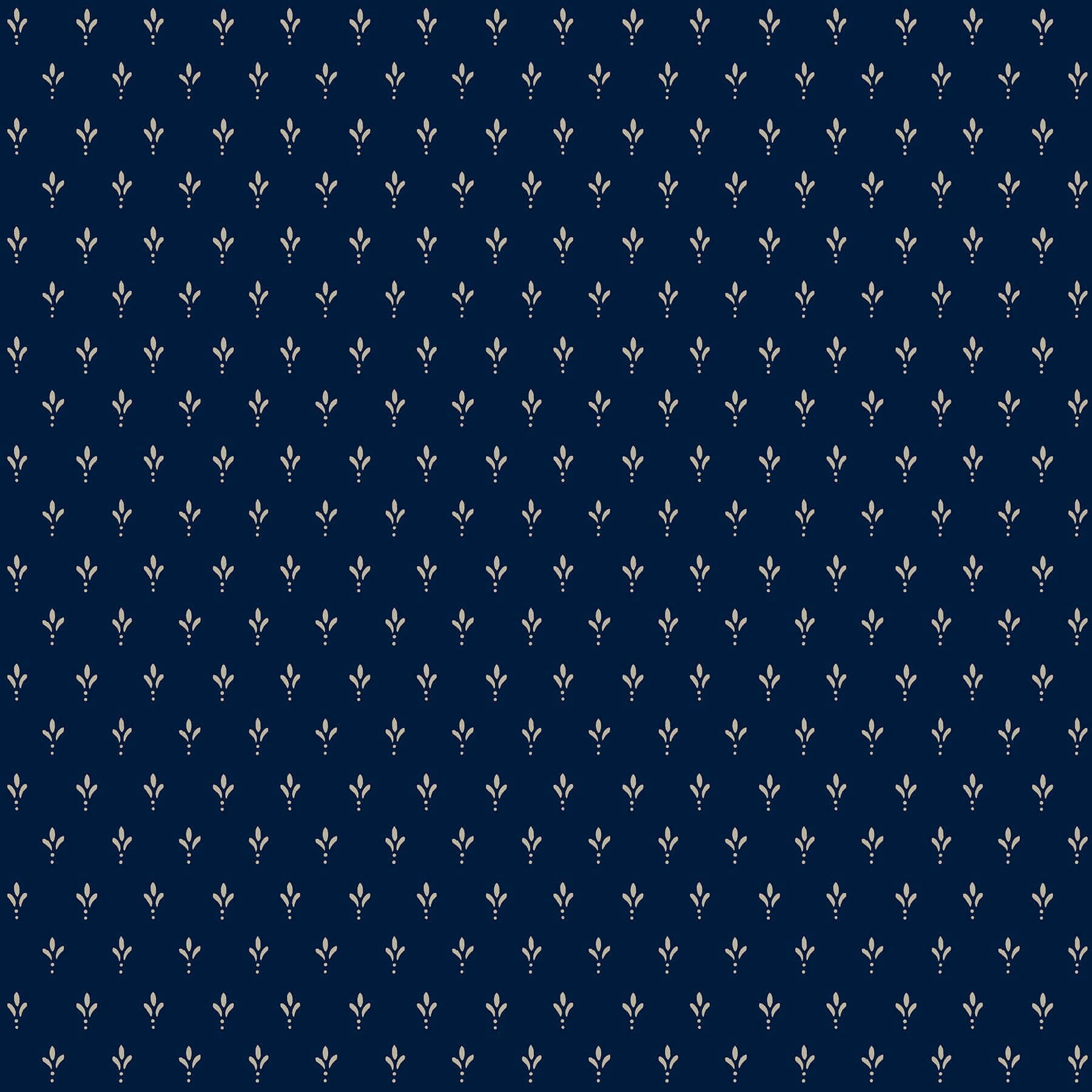 Charm Wallpaper- Taupe On Navy