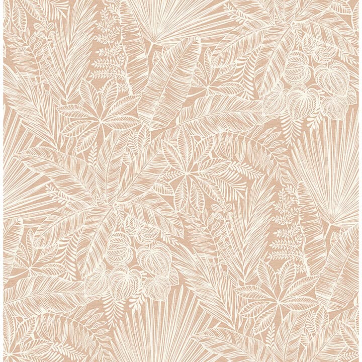 Vita Blush Botanical Wallpaper